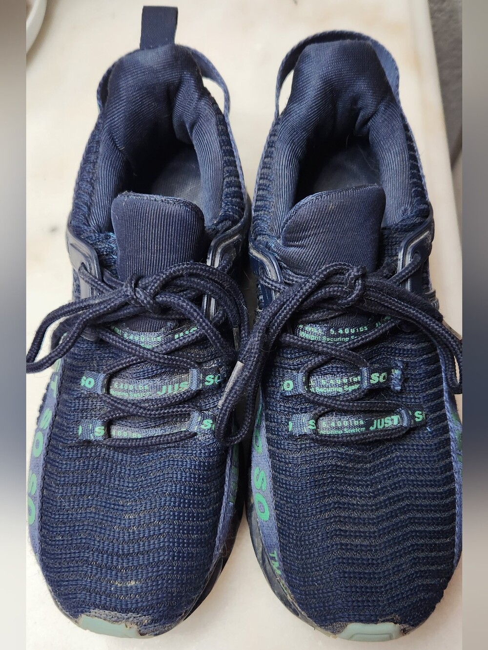Kids Navy Blue Athletic Sneakers